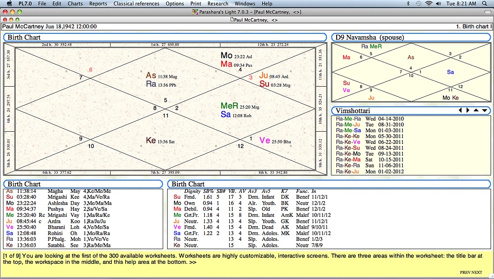 Astrology Divisional Charts Software